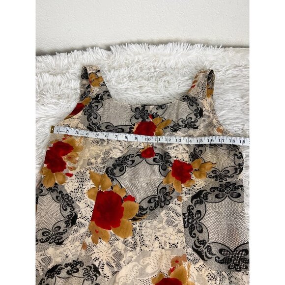 Dress U-II by Sharon Size 14 Floral and Lace Print Vintage - Picture 3 of 8